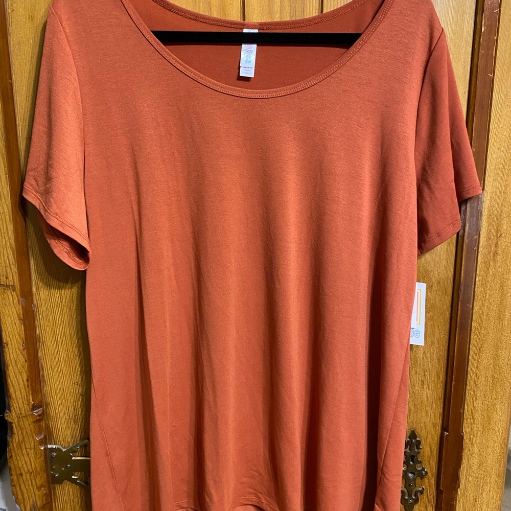 LuLaRoe orange classic Tee 2XL